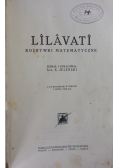 Lilavati: rozrywki matematyczne, 1925r.