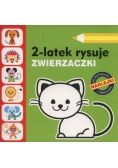 2-latek rysuje Zwierzaczki