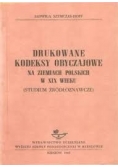 Drukowane kodeksy obyczajowe na ziemiach polskich w XIX wieku