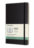 Kalendarz 2022 tygodniowy 12ML tw. czarny