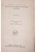 Błogosławieństwo Ziemi,1922r.