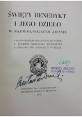 Święty Benedykt i jego dzieło, 1932 r.