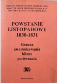 Powstanie listopadowe 1830 1831