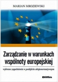 Zarządzanie w warunkach wspólnoty europejskiej