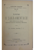 Nauki o sakramentach, 1891 r.