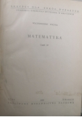 Matematyka IV