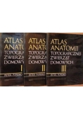 Atlas anatomii topograficznej zwierząt domowych, 3 tomy
