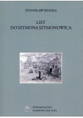 List do Szymona Szymonowica