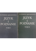 Język i poznanie,zestaw tomów od I do II