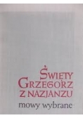 Święty Grzegorz z Nazjanzu mowy wybrane