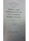 Design and perormance of gas turbine power Plants