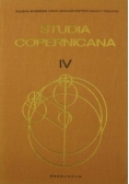 Birkenmajer Aleksander - Studia Copernicana, tom IV. Etiudes D' Histoire des Sciences en Pologne