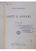 Listy z Afryki, 1907r..