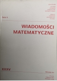 Wiadomości matematyczne seria II XXXV