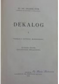 Dekalog I, 1934 r.