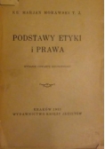 Podstawy etyki i prawa, 1931 r.