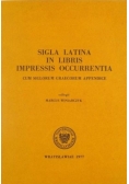 Sigla Latina in Libris Impressis Occurrentia / Skróty łacińskie w książkach drukowanych