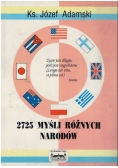 2725 Myśli różnych narodów