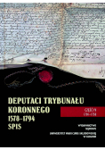 Deputaci Trybunału Koronnego 1578 - 1794 Część IV