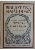 Wybór pism i nauk, 1920 r.
