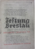 "Festung Breslau" Dokumenty oblężenia