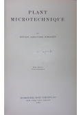 Plant microtechnique, 1940 r.
