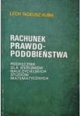 Rachunek prawdopodobieństwa