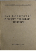 Jak korzystać z poczty telegrafu i telefonu  1937 r