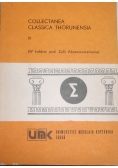Collectanea Classica Thorunensia