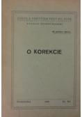 O Korekcie,1950r.