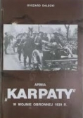 Armia Karpaty w wojnie obronnej  1939 roku