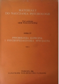Psychologia kliniczna i psychopedagogika specjalna. Tom 2