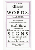 Of the Abuse of Words