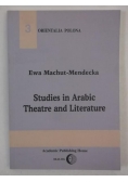 Studies in Arabic Theatre and Literature