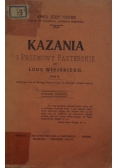 Kazania i przemowy pasterskie do ludu wiejskiego, 1912 r.