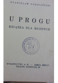 U progu książka dla młodych, 1938 r.