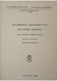 Filozofia matematyki antologia tekstów