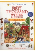 First Thousand Words in English Sticker Book