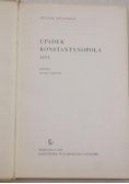 Upadek Konstantynopola 1453 r