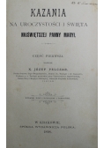 Kazania na uroczystości i święta Najświętszej Panny Maryi 1898 r