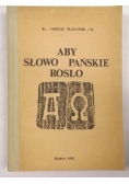 Aby Słowo Pańskie rosło