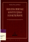 Orzeczenia trybunału konstytucyjnego i ich skutki prawne