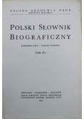 Polski słownik biograficzny Tom XV