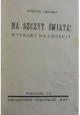 Na szczyt świata , 1936 r.