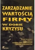 Zarządzanie wartością firmy w dobie kryzysu
