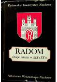 Radom dzieje miasta w XIX i XX w