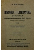 Historja i literatura żydowska  1937 r.