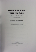 Lost city of the Incas