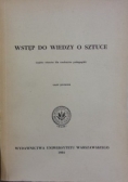 Wstęp do wiedzy o sztuce