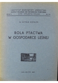 Rola Ptactwa w Gospodarce leśnej 1947r